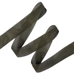 Окантовочная лента-бейка, цвет Тёмно-Серый 22мм (на отрез)  в Сызрани