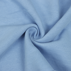 Ткань Футер 3-х нитка, Петля, цвет Светло-Голубой (на отрез)  в Сызрани