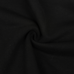Ткань Футер 3-х нитка, Петля, цвет Черный (на отрез)  в Сызрани