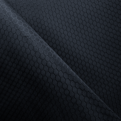 Ткань Оксфорд 300D PU Рип-Стоп СОТЫ, цвет Черный (на отрез)  в Сызрани