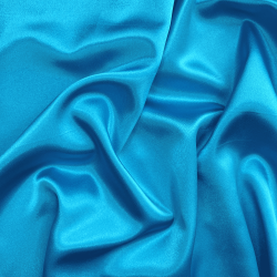 *Ткань Атлас-сатин, цвет Голубой (на отрез)  в Сызрани