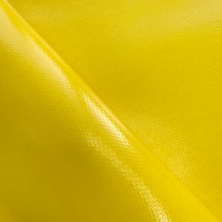 Тентовый материал ПВХ 600 гр/м2 плотная, Жёлтый (Ширина 150см), на отрез  в Сызрани, 600 г/м2, 1029 руб