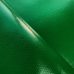 Тентовый материал ПВХ 600 гр/м2 плотная, Зелёный (Ширина 150см), на отрез  в Сызрани, 600 г/м2, 1189 руб