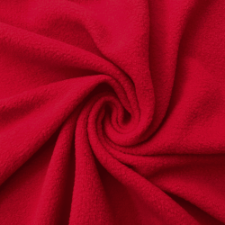 Флис Односторонний 130 гр/м2, цвет Красный (на отрез)  в Сызрани