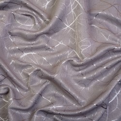 Ткань Блэкаут для штор светозатемняющая 75% &quot;Ледовое тиснение цвет Серый&quot; (на отрез)  в Сызрани
