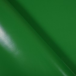 Ткань ПВХ 450 гр/м2, Зелёный (Ширина 160см), на отрез  в Сызрани