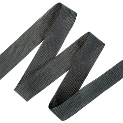 Окантовочная лента-бейка, цвет Чёрный 22мм (на отрез)  в Сызрани
