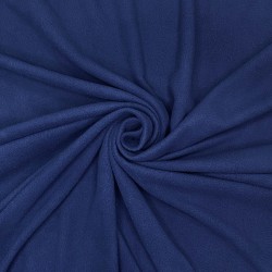 Ткань Флис Односторонний 130 гр/м2, цвет Темно-синий (на отрез)  в Сызрани