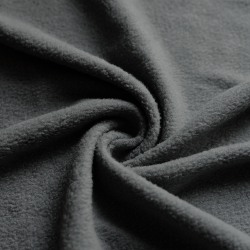 Ткань Флис Односторонний 130 гр/м2, цвет Серый (на отрез)  в Сызрани