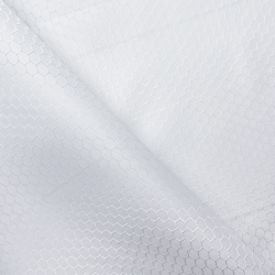 Ткань Оксфорд 300D PU Рип-Стоп СОТЫ, цвет Белый (на отрез)  в Сызрани