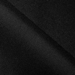 Прорезиненная ткань Оксфорд 600D ПВХ, Черный  в Сызрани, 340 г/м2, 359 руб