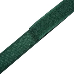 Контактная лента 25мм цвет Зелёный (велькро-липучка, на отрез)  в Сызрани
