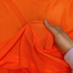 Трикотажная Сетка 75 г/м2, цвет Оранжевый (на отрез)  в Сызрани
