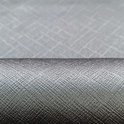 Ткань Блэкаут для штор светозатемняющая 100% &quot;Орнамент Серый&quot; (на отрез)  в Сызрани