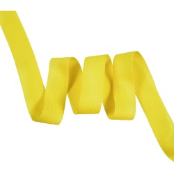 Окантовочная лента-бейка, цвет Жёлтый 22мм (на отрез)  в Сызрани