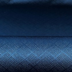 Ткань Блэкаут для штор светозатемняющая 100% &quot;Орнамент Синий&quot; (на отрез)  в Сызрани